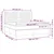 Vidaxl Box spring postelja z vzmetnico temno modra 180x200 cm žamet