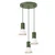 Sollux SL.1873 - Luster na sajli ESTRIA 3xE14/10W/230V pr. 30 cm zelena