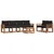 Set vanjskih sofa 7 kom. Prirodna i crna