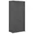 Ormar s 3 razine od tkanine 79 x 40 x 170 cm sivi