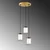 Opviq Luster Swank-702-7, 65x15x113cm, IP20, Belo-zlatne boje