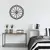 WALLXPERT Dekorativni metalni zidni sat Enzoclock S013 black
