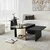 Hanah Home Set klub stolova Luna, 4 komada, Crna