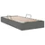 Krevet s od storage s uzglavljem Tamno siva 90 x 190 cm tkanina