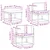 Set vanjskih sofa s jastukom 7 pcs Bijela i krem Poliester
