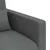 vidaXL Kavč 2 pcs Temno siva Kovina