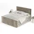 Svetlo rjava boxspring postelja s prostorom za shranjevanje 180x200 cm Bergamo – Maison de Reve
