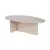 Nordure Klub sto Orba, 120x40x65 cm, Krem
