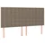 Uzglavlje boje taupe 180x5x118/128 cm tkanina