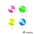 Cleverclixx Kroglična steza – Set kroglic Dazzling Lights – 4 kosi