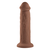 Evolved – Girthy Vibrating Dong 17 cm - Rjava