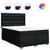 vidaXL Box spring postelja z vzmetnico črna 140x200 cm blago
