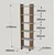 Hanah Home Polica 46,8x170x21,7cm Orah