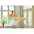 Halo Design 744091-Luster na sajli PARIS 1xE14/40W/230V prečnik 24 cm krem./mesing/hrast