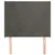 Uzglavlje s ušima tamnosivo 93x16x118/128 cm baršunasto