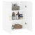vidaXL Stenska omarica bela 69,5x34x90 cm