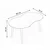 HANAH HOME Sto za dnevnu sobu Moon Oak