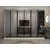 Hanah Home ormar sa reflektujućim staklom Nisa 20661, 270 cm, peščar