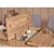 Hanah Home Set Trpezarijski sto, 2 trpezarijske stolice i klupa Vina 0701 3, Svetlosivi