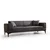 Atelier del Sofa Trosed na razvlačenje Horizon 95x43x173cm Tamnosivi