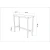 HANAH HOME Bar Table Mola 100 Barok Black