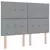 LED Box Spring Krevet Svijetlo siva 160 x 200 cm tkanina