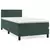 Vidaxl Box spring postelja z vzmetnico temno zelena 80x200 cm žamet