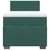 Vidaxl Box spring postelja z vzmetnico temno zelena 80x200 cm žamet