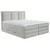 MID.YOU POSTELJA BOXSPRING 200 cm  x 220 cm , tekstil svetlo siva