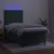 Vidaxl Box spring postelja z vzmetnico LED tem. zelena 80x200 cm žamet