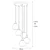 Opviq Luster Smoked-012, 50x50 cm, Crni