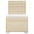 vidaXL vidaXL Box spring postelja z vzmetnico krem 90x190 cm blago, (21291186)