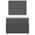 VIDAXL Box spring postelja z vzmetnico temno siva 90x200 cm blago