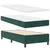 VIDAXL boxspring postelja z vzmetnico, žamet, temno zelena, 90×200 cm