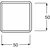 Busch-Jaeger Busch-Jaeger Sredinska plošča aws UAE 50x50mm 1746-214-101, (20858313)