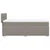 Vidaxl Box spring postelja z vzmetnico taupe 80x200 cm blago
