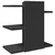 Organizator za stol crni 42 x 21,5 x 42 cm konstruirano drvo