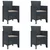 Vrtni set za objed 5 pcs Antracit Polt ratan