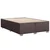 Vidaxl Posteljni okvir brez vzmetnice temno rjav 140x190 cm blago
