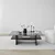 HANAH HOME Sto za dnevnu sobu Saga Rectangle Black Fume