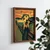 WallXpert uramljena MDF slika NAL079-70, čivava u stilu slike Krik Edvarda Munka, 50 x 70 cm
