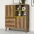 HANAH HOME Pulse Walnut Yellow komoda