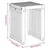 Vidaxl Vrtna stranska miza 3 szt. Rjava 33 x 44,5 x 51 cm