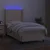 Vidaxl Box spring postelja z vzmetnico LED krem 90x200 cm blago