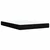 vidaXL Postelja boxspring z vzmetnico Črna 140 x 190 cm Blago