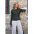 Trend Alacati Stili Ženska bluza Alc-X14533, Zelena