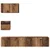 Set TV komoda Zidne 3 pcs Staro drvo Konstruirano drvo