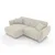 Kotna garnitura Rocklin 128 (Flow 5) Svetlo rjava, 252x155x81cm