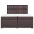 Vidaxl Box spring postelja z vzmetnico temno rjav 200x200 cm blago