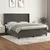 Vidaxl Box spring postelja z vzmetnico temno siva 160x200 cm žamet